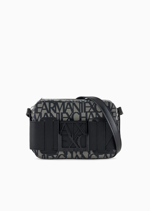 Bolso para cámara con hebilla y logo