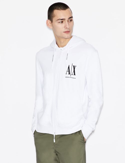 Sudadera con capucha y cremallera con logo