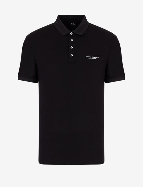 Polo de algodón logo milano new york