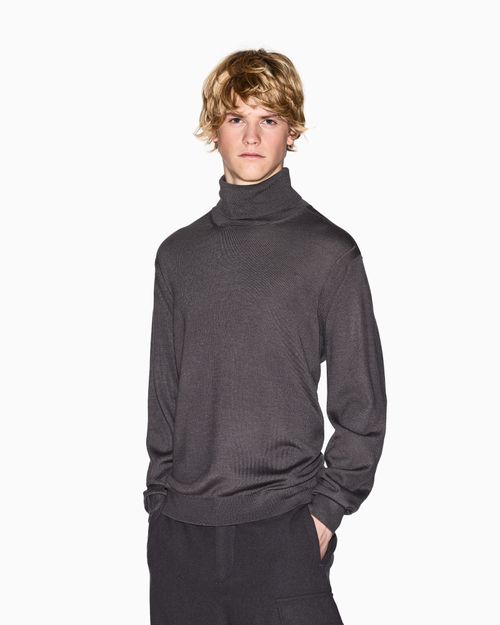 Suéter cuello de tortuga de mezcla de lana