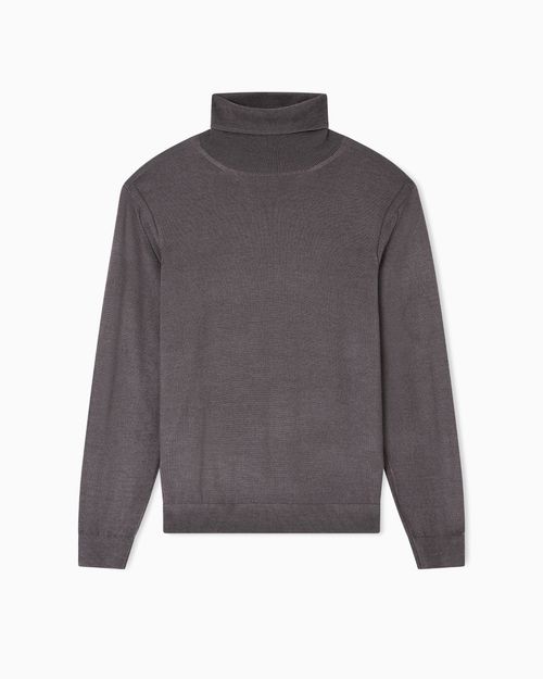 Suéter cuello de tortuga de mezcla de lana