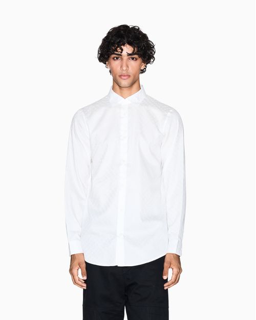 Camisa de corte regular con logo allover