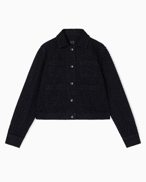 Chamarra de denim rígida de Cotrone