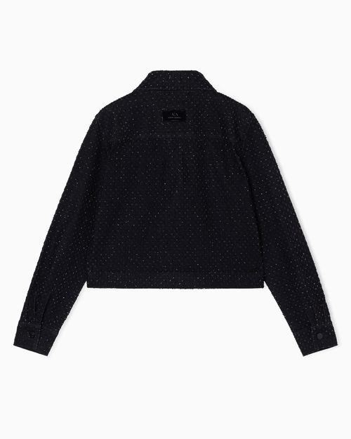 Chamarra de denim rígida de Cotrone