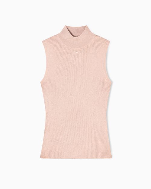 Top de punto en tejido técnico