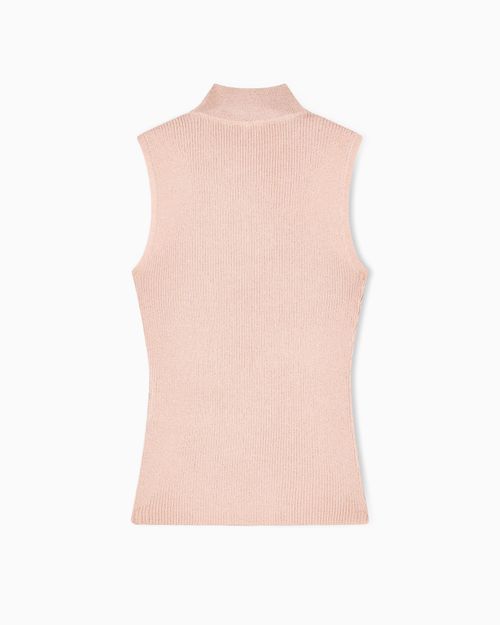 Top de punto en tejido técnico