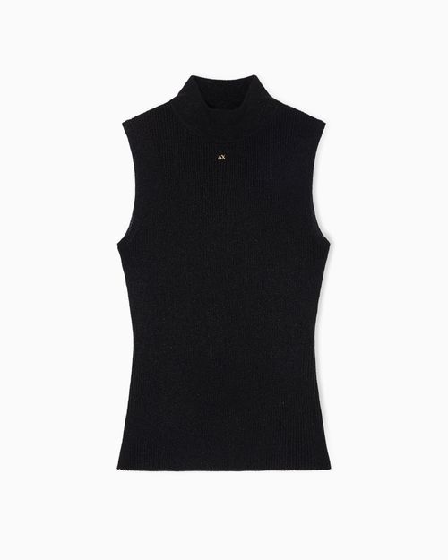 Top de punto en tejido técnico