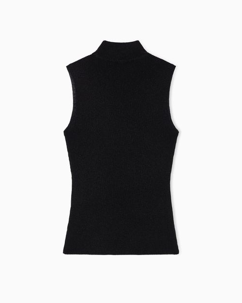 Top de punto en tejido técnico