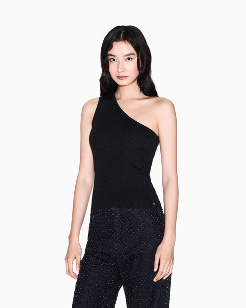 Top de punto en tejido técnico