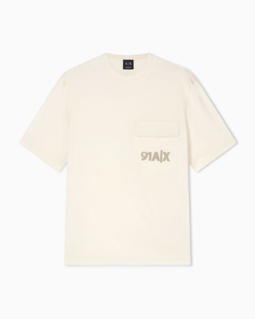 Playera de algodón de corte regular