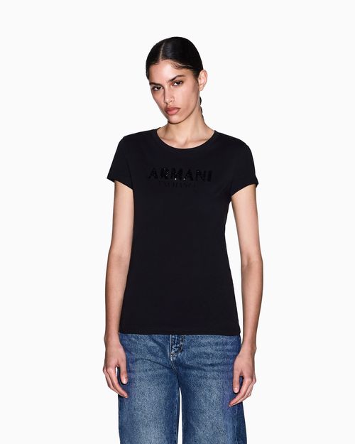 Playera de algodón de corte ajustado