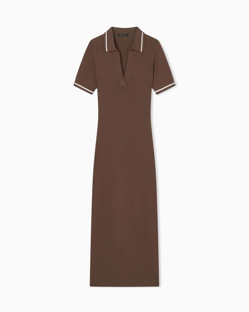 Vestido largo de tejido técnico