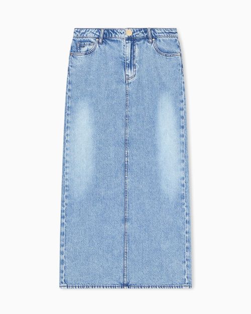 Falda larga de algodón