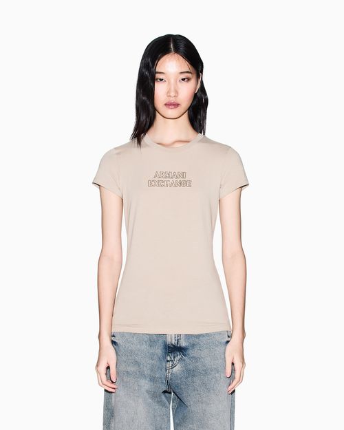 Playera de algodón de corte ajustado