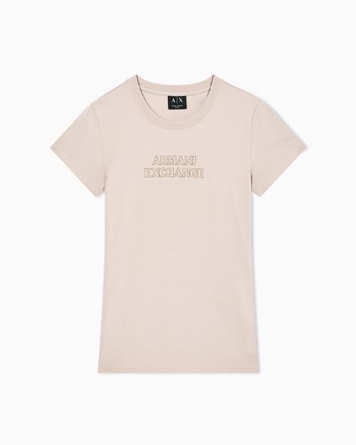 Playera de algodón de corte ajustado