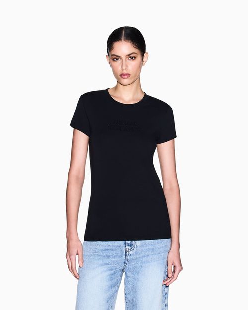 Playera de algodón de corte ajustado