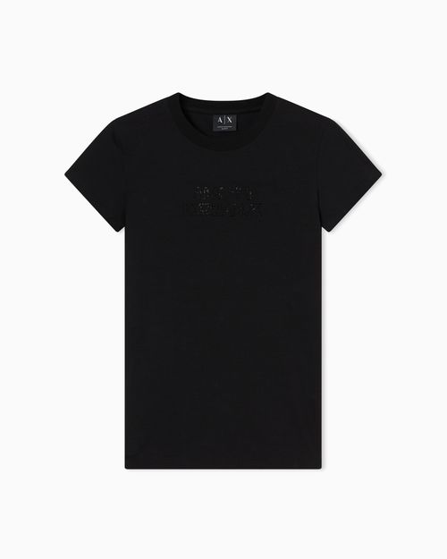 Playera de algodón de corte ajustado