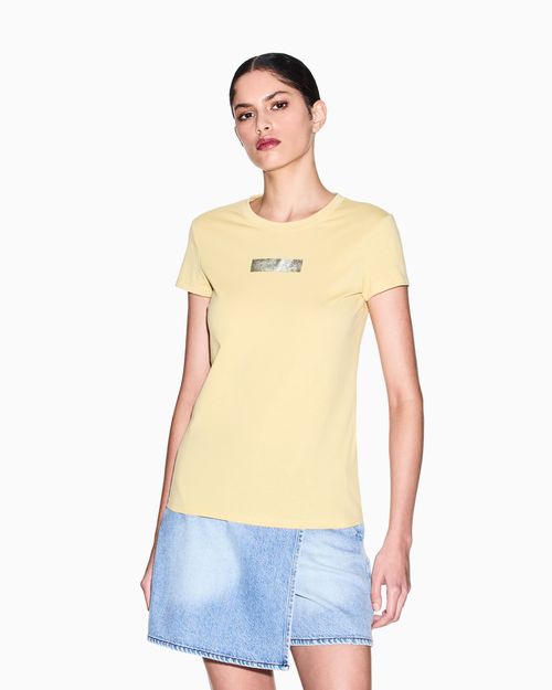 Playera de algodón de corte ajustado