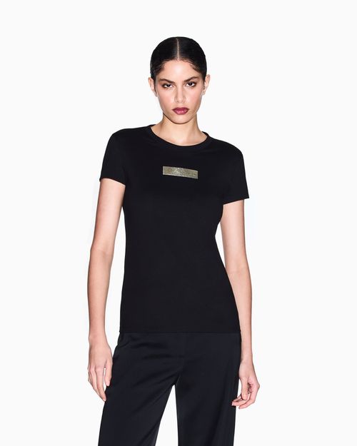 Playera de algodón de corte ajustado