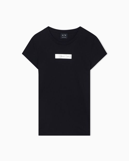 Playera de algodón de corte ajustado