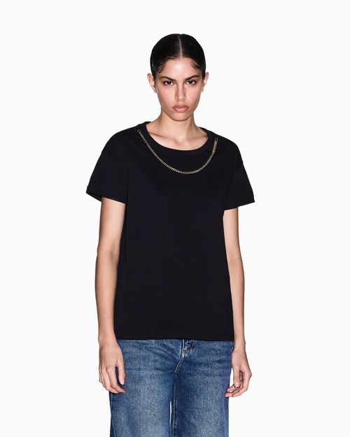 Playera de algodón de corte holgado