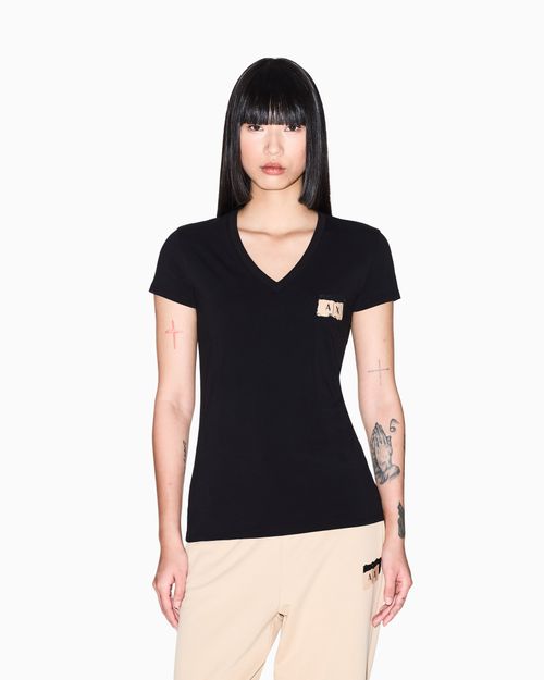 Playera de algodón de corte ajustado