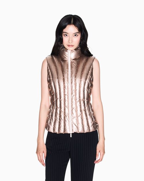 Chaleco de plumas en tejido técnico