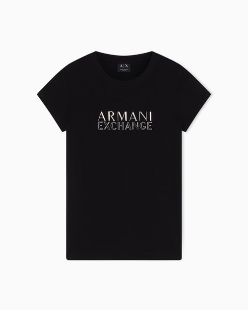 Playera de algodón de corte ajustado