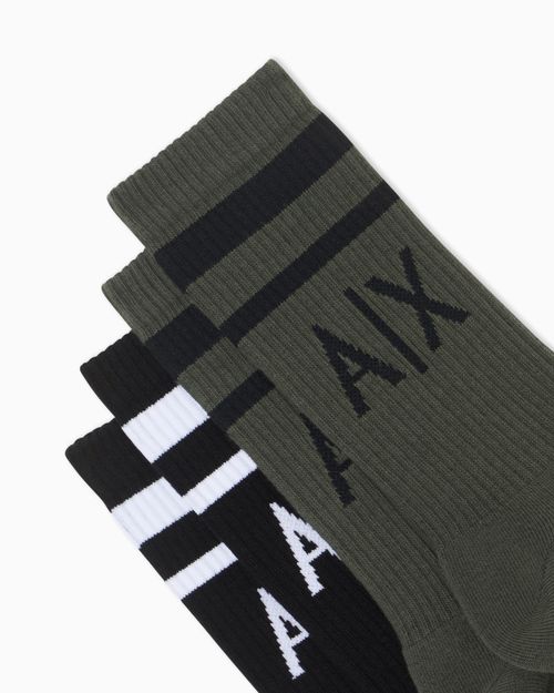 Paquete de 2 pares de calcetines con logo