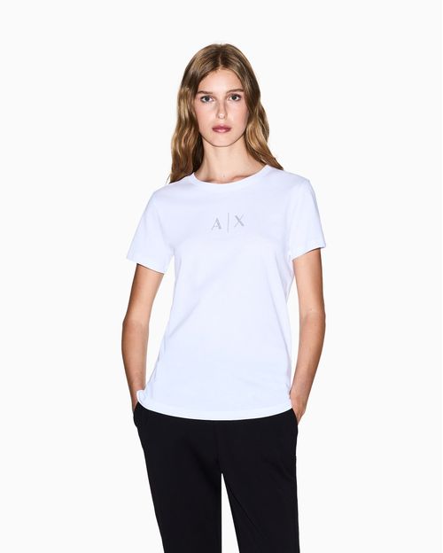 Playera corte regular con logo brillante