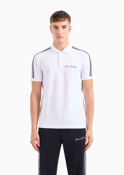 Polo de corte regular con el logo de la firma