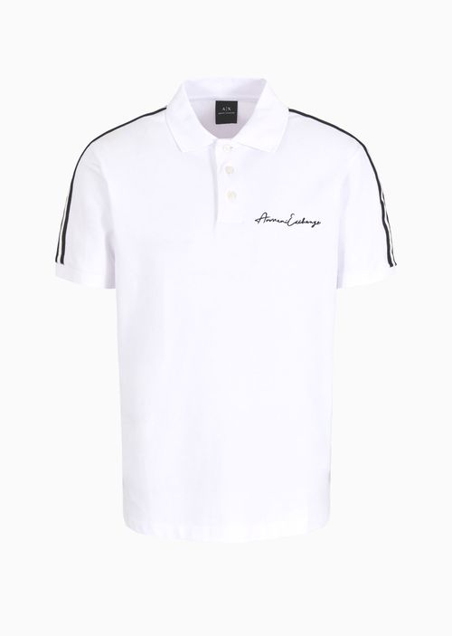 Polo de corte regular con el logo de la firma