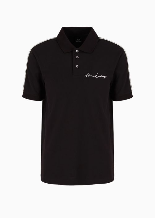 Polo de corte regular con el logo de la firma