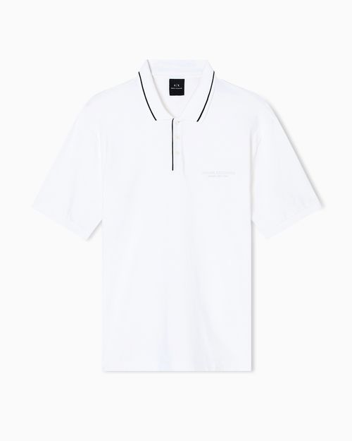 Polo corte regular de jersey elástico