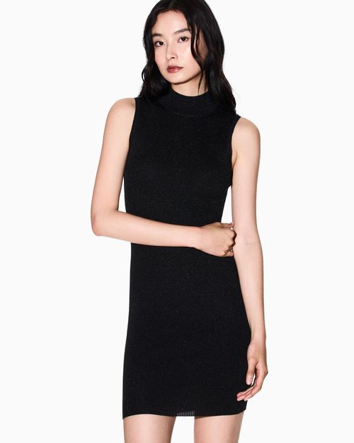 Vestido midi en tejido técnico