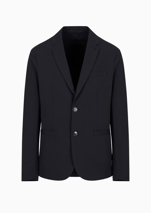 Blazer ultra-stretch de sarga de un solo botón