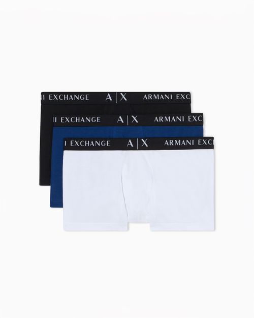 Paquete de 3 bóxers de algodón elástico