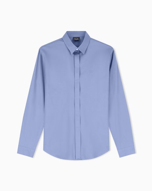 Camisa de algodón de corte ajustado