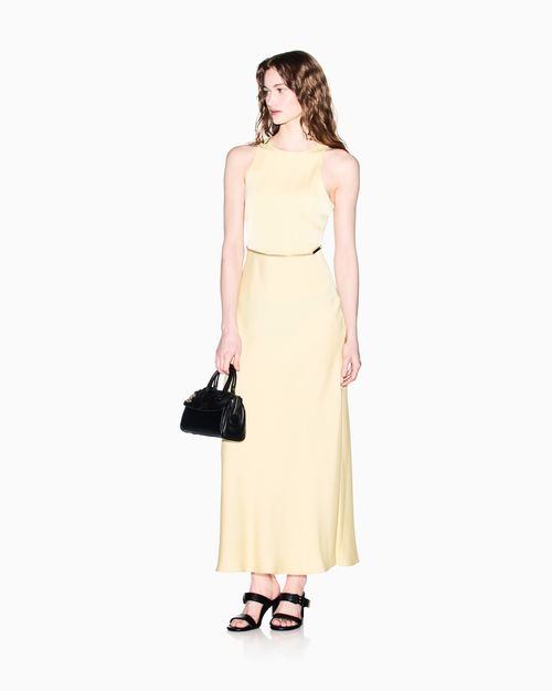 Vestido midi de tejido mixto