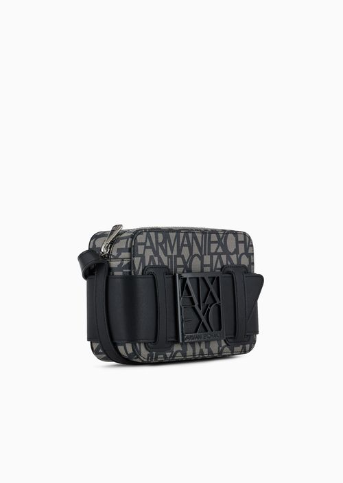 Bolso para cámara con hebilla y logo