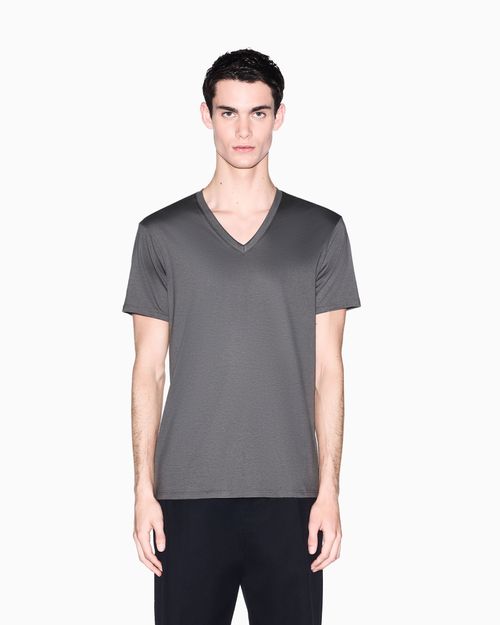 Playera de corte ajustado en punto de algodón Pima