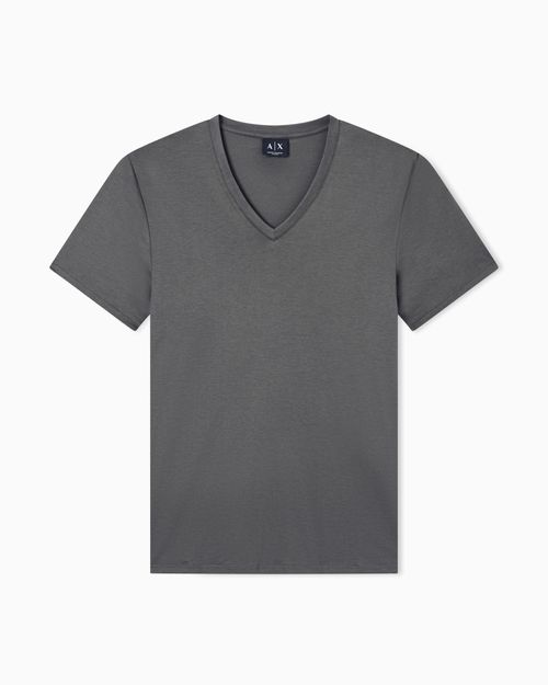 Playera de corte ajustado en punto de algodón Pima