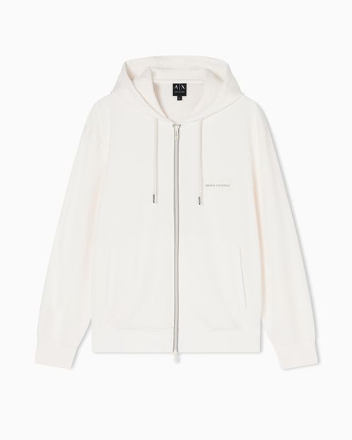 Sudadera de algodón con cremallera