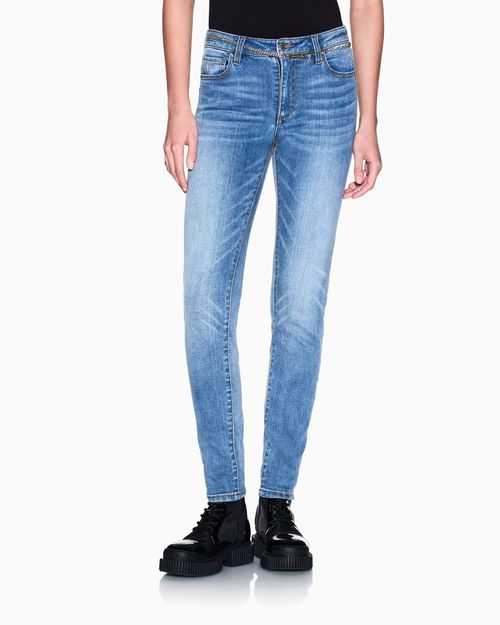 Jeans super skinny de algodón