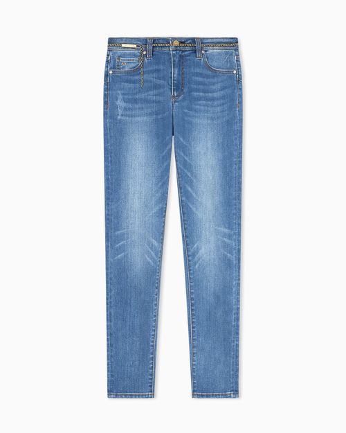 Jeans super skinny de algodón