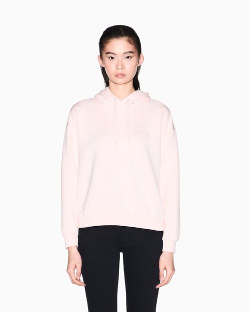Sudadera con capucha en tejido mixto