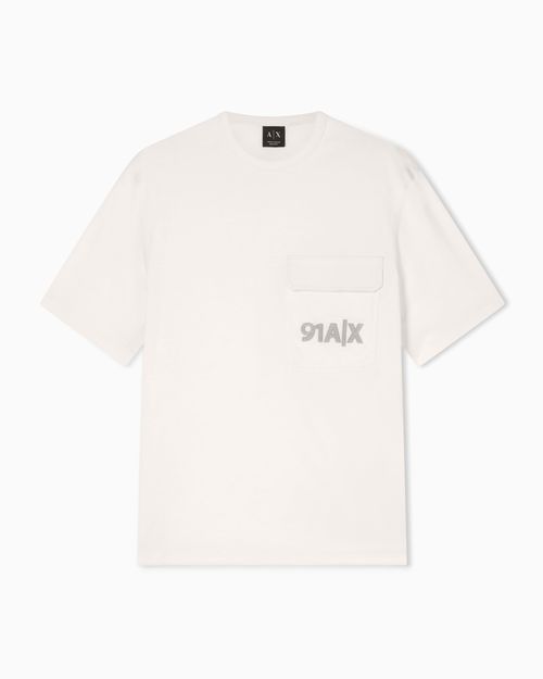 Playera de algodón de corte regular