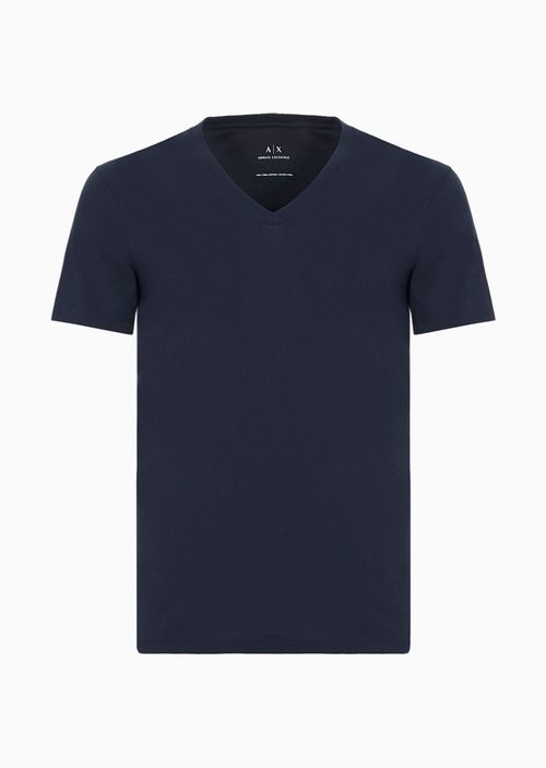 Playera algodón pima manga corta slim fit